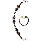 Hidden Hollow Beads 6.5 or 5.5 inch Women's Medical Alert ID Interchangeable Replacement Bracelet, Identification vital info tag