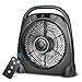 Air Choice Remote Table Fan - 12 Inch Quiet Floor Fan with Adjustable Speeds & Automatic Shutoff Timer, Box Fan with Sleep & Powerful Modes, Black