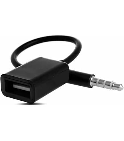 Adaptador USB A 3,5 Mm - Cable Trenzado De 15 Cm - Sonido De Alta Resolución, Plug & Play