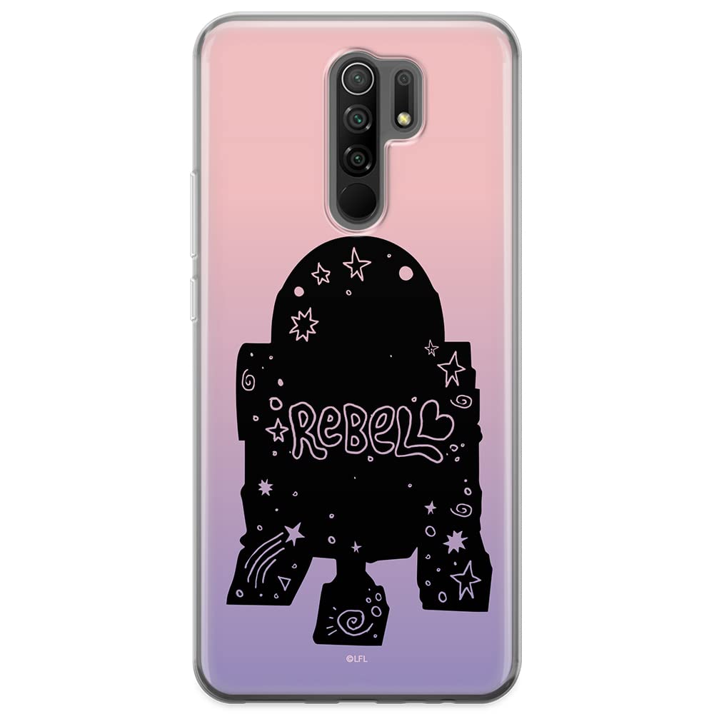 ERT GROUP mobile phone case for Xiaomi REDMI 9 original and officially Licensed Star Wars pattern R2D2 005 optimally adapted to the shape of the mobile phone, case made of TPU