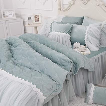 Amazon Com Fadfay Crystal Velvet Duvet Cover Set Soft Warm Winter