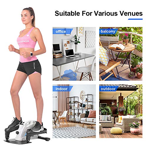 ONETWOFIT-Seated-Under-Desk-Elliptical-Machine-for-Home-Workout-Compact-Mini-Exerciser-wAdjustable-Resistance-LCD-OT194