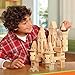 Discovery Kids 75-Piece Premium Piece Wooden Castle Building Blocks Set; Spark Your Child’s Imagination & Develop Essential Skills, Educational, Durable & Safe Construction Blocks, Great Gift