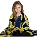 Koltose by Mash Black Emoji Throw Blanket, Super Soft Large Fluffy Lightweight Emoticon Blanket for Boys and Girls, Toddlers Kids Teens and Young Adults (50in x 60in)