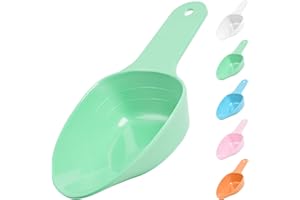 FURMYLOVE Dog Food Scoop-Melamine Pet Food Measuring Cup - 1 Cup 1/2 Cup 1/4 Cup Dog Cat Bird and Rabbit Food Feeding Scoop Dishwasher Safe -Green