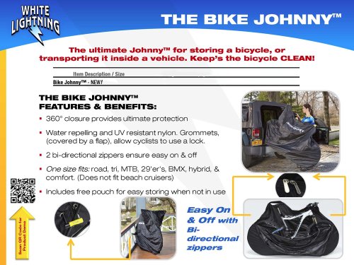 white lightning bike johnny bike bag