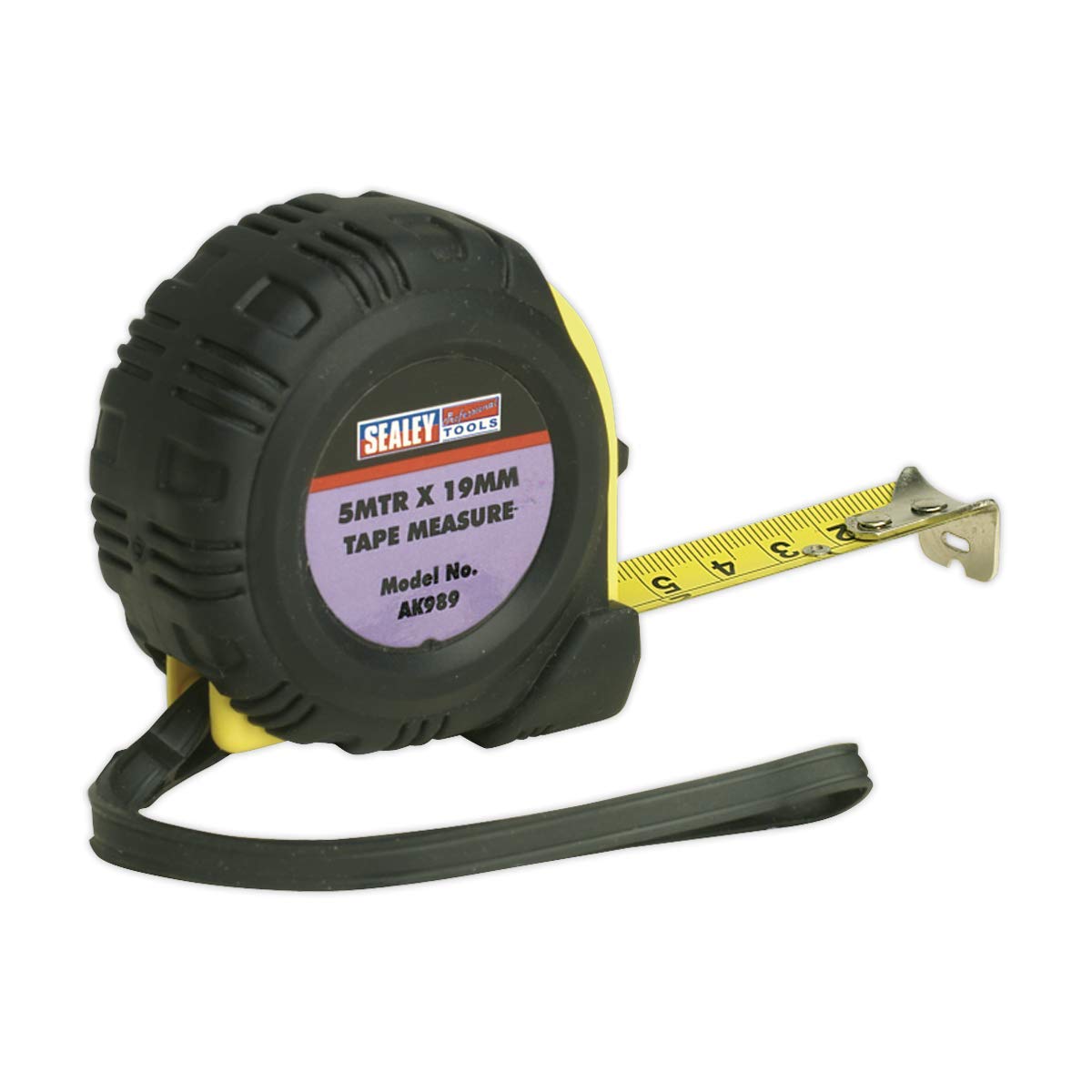 Sealey Ak989 Rubber Measuring Tape 5Mtr(16Ft) X 19Mm Metric/Imperial