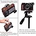 Hargedis XEVN for sony a6400 case,for sony a6300 case,Premium PU Full Body Leather Camera Case Bag for sony alpha a6300 a6000 a6100 a6400 Fit 16-50mm Lens with camera Shoulder Strap(Coffee)