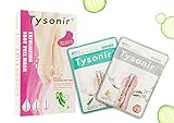Foot peel mask 3 pairs(2 Exfolianting and 1 Smooth&Care foot masks),Removes Dead Skin & Calluses,Get a soft foot same as baby's, In 1 Week,by Tysonir.