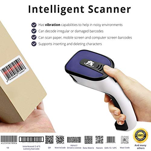 ScanAvenger Portable Wireless Bluetooth Barcode Scanner 3in1 Hand