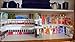 fitTek Kitchen RV Shelf 64 Spice Jar Rack Stackable Organizer Storage Cabinet Cupboard
