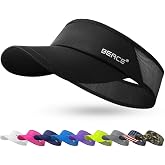 BEACE Sun Visor Hat Women Men-Sports Lightweight Wicking Stretchy Sunvisor Cap for Golf Tennis Running Pickleball Beach
