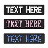 2 Pieces of The Custom Personalized Embroidered Name Patches Hook Fastener,Uniform,Work Shirt,Hat Morale Name Patch, Size is 4"X1"