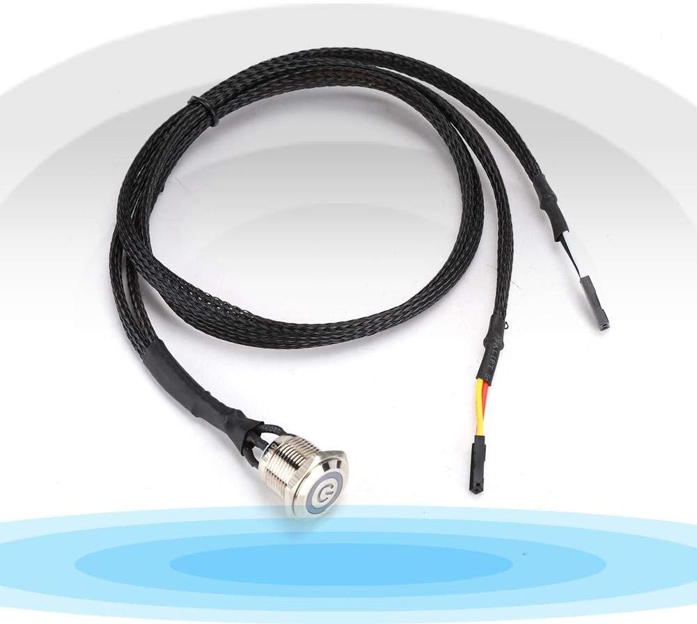 ASHATA Computer Power Button Cable, PC Power Reset Switch LED Cable Wire Kit Assemble for Computer(Blue) - Image 5
