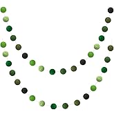 Felt Ball Garland Misscrafts 9.8 Feet 100% Wool Roving Pom Pom Garland 20mm Colorful for Baby Shower Grand Opening Party Festivals Room Decorations