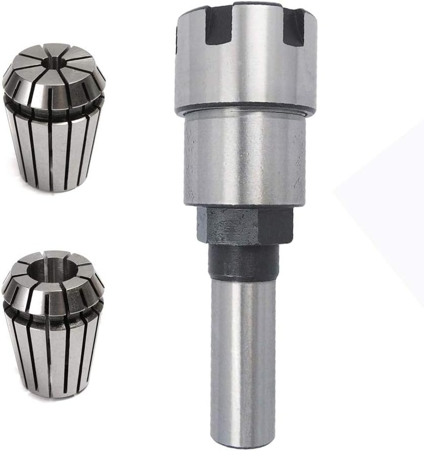 1/2 Inch Shank Router Collet Extension Woodworking Milling Bit with 6