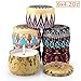 Arosky 6 x 4.2 Oz Pack of 6 Scented Candles Natural Soy Wax Portable Travel Tin Aromatherapy Candle Gift Set - Jasmine/Lotus/Lilac/Gardenia/Rose/Vanilla Fragrance