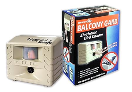 Bird X Bg Balcony Gard Ultrasonic Electronic Bird Repeller Amazon In Garden Outdoors
