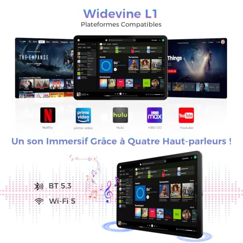 RebotAi 12.2 Inch Android 16 Tablet, 32GB RAM+256GB ROM, Octa-Core T7300, 2400 x 1600 IPS, 10000 mAh Touch Tablet 5MP+16MP/Widevine L1/Gemini AI/IP54 Waterproof