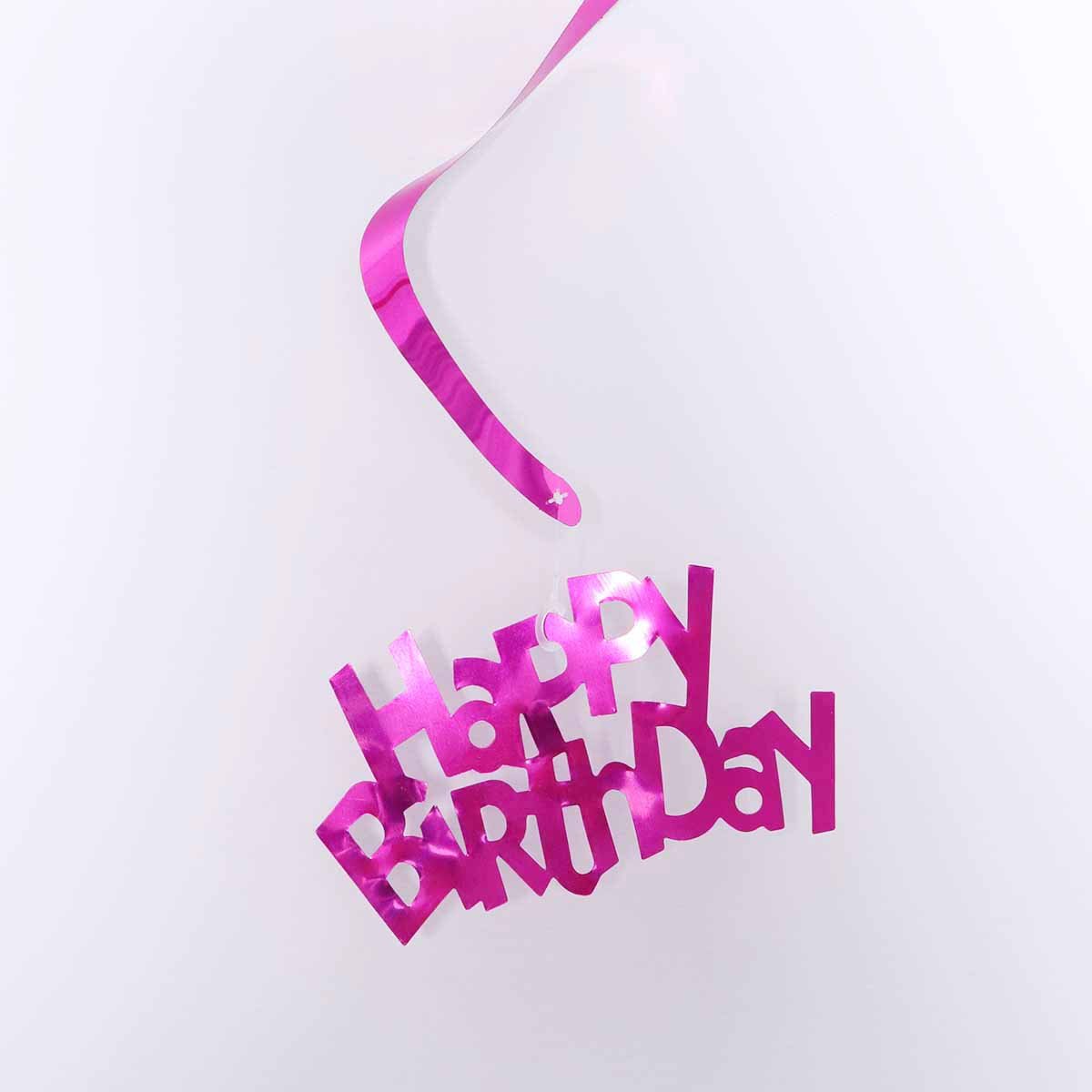 Silver Toyvian 6pcs Ceiling Hanging Decorations Happy Birthday