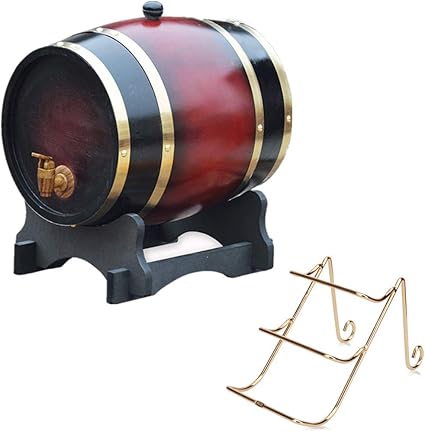 YAMMY Barril de Vino de Madera botellero de Barril de Madera, Barril de