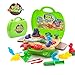 Deardeer Kids Play Dough Dinosaur Play Set 26 Pcs Pretend Play Toy Kit with Dough and Moulds in a Portable Case primary