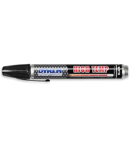 Amazon.com: DYKEM Paint Marker,High Temp,Black,Medium Tip : Arts