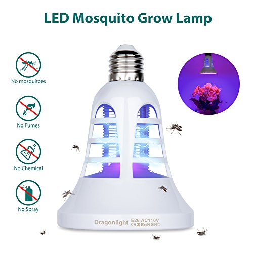 20W LED Grow Light Bulbs with Bug Zapper 2 In 1 Plant Growing Lamp