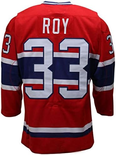 Men's Montreal Canadiens Patrick Roy #33 Mitchell &amp; Ness Red Throwback Vintage Jersey Size XXL