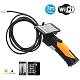 DBPOWER Wifi Endoscope Inspection Camera with 8.5mm Diameter 3 Meter Tube Support IPad IPhone IOS Android