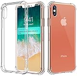 Comsoon iPhone X Case, [Supports Wireless Charging] [Shock Absorption] Clear Soft TPU Bumper Slim Protective Case Cover with Camera Drop Protection for Apple iPhone X / iPhone 10 (2017)