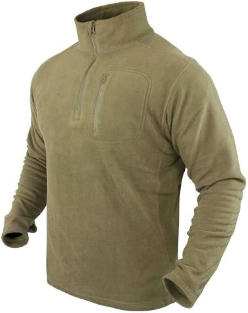 green fleece pullover