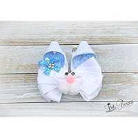 Bunny Hairbow, Rabbit Hairbow, Easter Hairbows