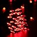 Brizled Red Christmas Lights, 33ft 100 LED Connectable Christmas String Light, 120V UL Certified LED Light String for Indoor & Outdoor, Xmas Tree, Garden, Party and Holiday Decoration