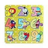 Digital Puzzles Toys ，BeautyVan Wooden Kids 16 Piece Jigsaw Toys Education And Learning Puzzles Toys