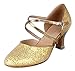 Honeystore Women's Criss Cross Strap Metal Buckle Dance Shoes