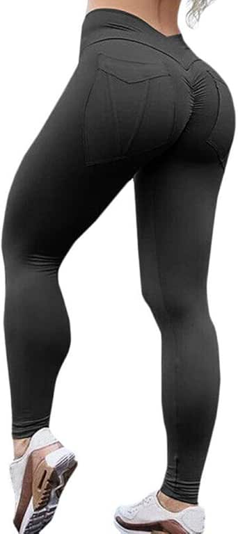 high waisted ruched gym leggings