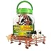 Boley Small Bucket Farm Animal Toys - 40 Piece Farm Animal Toy playset with Animals and Accessories - Small Bucket Allows for Easy Storage and Quick cleanup of Your Child's Pretend Play Toys!