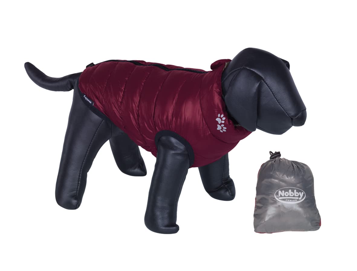 NOBBY Light Dog Coat Bordeaux Grey 20 cm — image 1