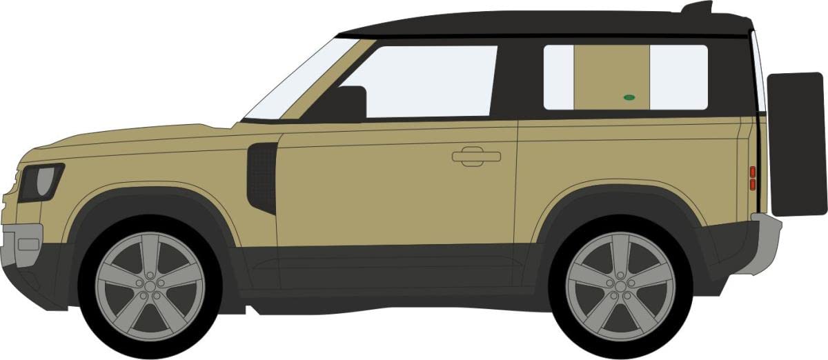 Oxford Diecast 76ND90003 Land Rover Defender 90 New Godwana Stone