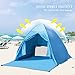 Kany Portable Outdoor Automatic Pop Up Instant Quick Cabana Beach Tent Sun Shelter Canopy Sun Shade Sport Shelter Family Kids Baby Outdoor Camping Fishing Picnic Hiking
