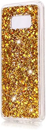 Urberry Samsung Galaxy S8 Case, Luxury Sparkle Glitter Case Cover for Galaxy S8 with a Free Screen Protector