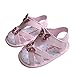Kuner Baby Girls PU Leather Flowers Rubber Sole Anti-Slip Summer Sandals First Walkers