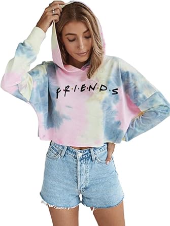 friends tie dye hoodie