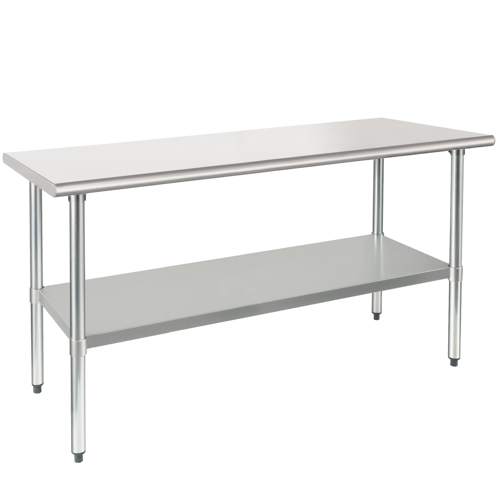 Photo 1 of *Missing parts/leg* .HARDURA Stainless Steel Table 24X60 Inches with Undershelf and Galvanized Legs NSF Heavy Duty Commercial Prep Work Table for Restaurant Kitchen Home and Hotel