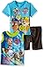 Paw Patrol Baby Boys' 3pc Top and Short Set, Light Blue, 12 Months