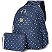 Aidonger Diaper Bag Backpack with Clips Large Capacity Fit Stroller (Blue)