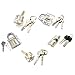 5Pcs Locks Transparent Visible Cutaway Practice Kit Padlock Door Lock Pick Training Skill For Locksmith Beginner