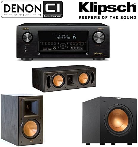 Denon Receiver Audio &amp; Video Component Receiver,Black (AVRX4300H) + Klipsch RB-51 II Bookshelf + Klipsch - RC-42 II Center + Klipsch R-10SW Subwoofer Bundle