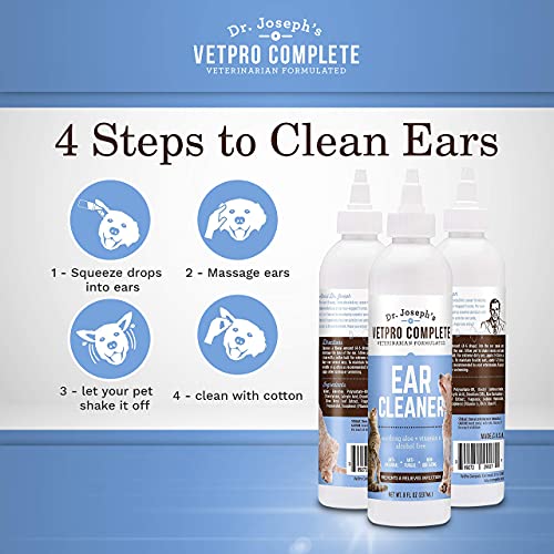 VetPro Complete Dog Ear Cleaner and Ear Infection Treatment Gentle